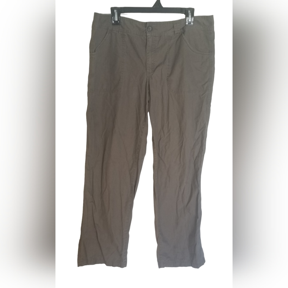 Columbia Sports Wear Womens Gray/Brown Cargo Pants Size 16 Regular
